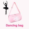 Design Girls Ballet Dance Bag Pink Ballerina Backpacks Waterproof PU Shoulder Bags for Kids