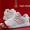 SAUCONY Shadow 6000 Ретро Удобная Синтетическая Кожа Прочная Низкий Верх Повседневные Кроссовки для Бега Унисекс Кроссовки Белый Платиновый S79020-1