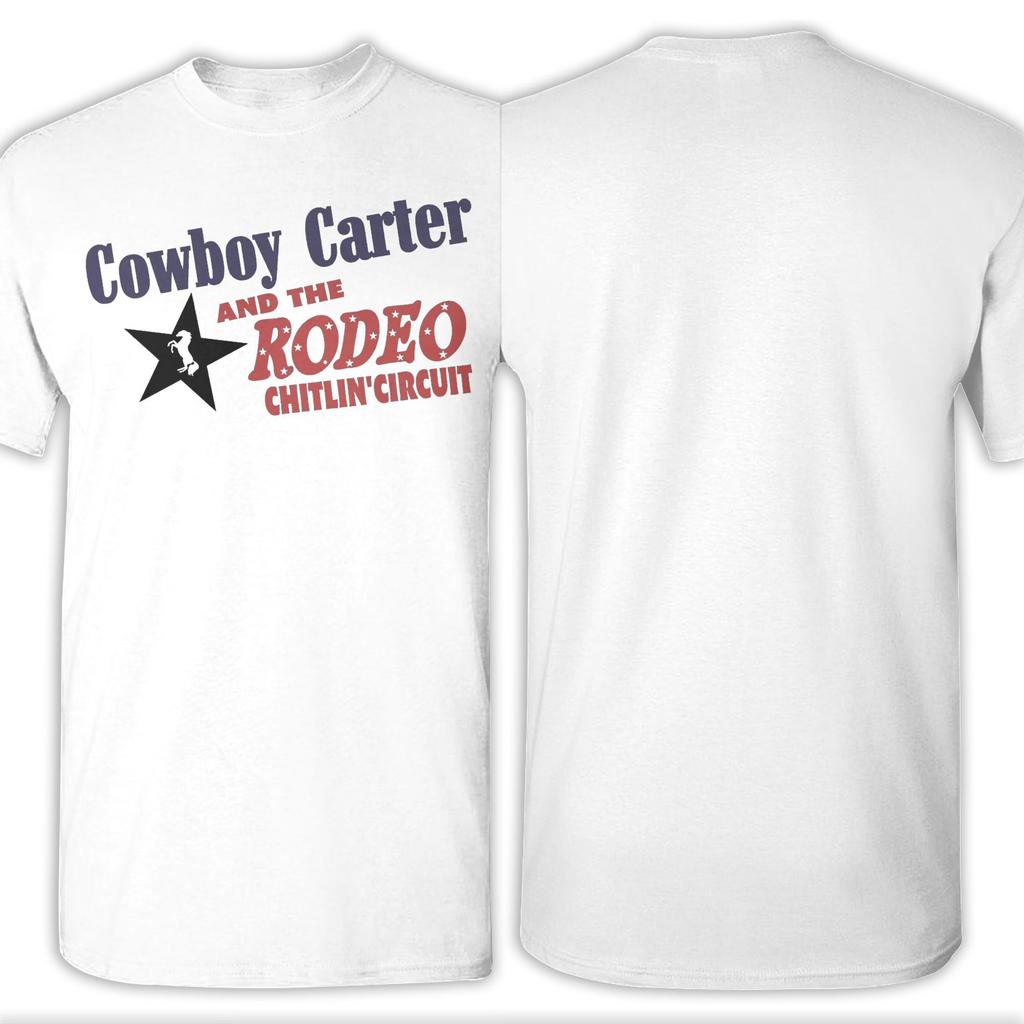 Cowboy Carter And Rodeoo Chillin' Circuit Мужские футболки Креативные футболки с коротким рукавом и круглым вырезом Одежда из чистого хлопка