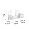 2/4Pcs Wall Mounted Plastic Trash Bag Holder Rack Self-Adhesive Storage Shelf Holder For Kitchen Bathroom Organizer