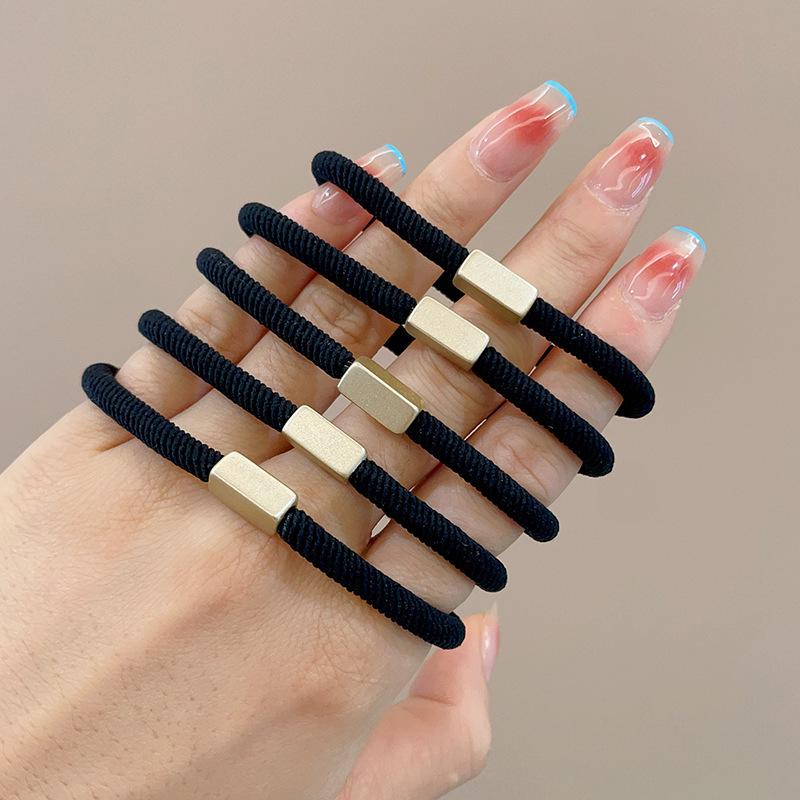 High Elasticity Hair Tie: Versatile Rubber Band Scrunchie for Women & Girls 2025