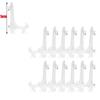 Clear Plastic Acrylic Easels Table Top Plate Holder Dish Bowl Racks Photos Picture Frame Folding Stand Storage Home Decor Holder