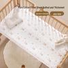 Rouxun Pure Cotton Patchwork Baby Crib Mattress Cover - All Seasons