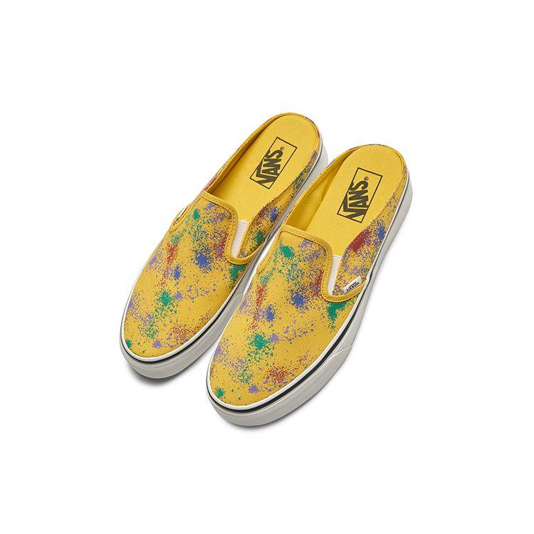 Vans Классические слипоны-мюли Overspray — кроссовки унисекс Freesia желто-белые VN0A4P3UB0W