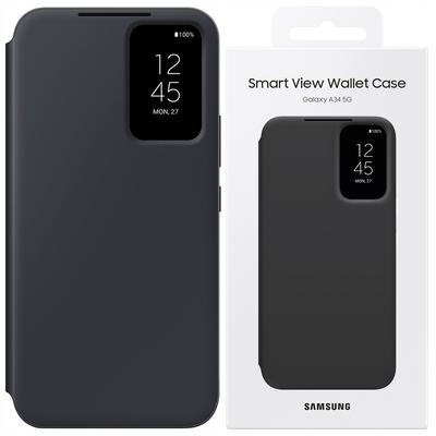 Чехол Samsung Ef-Za346Cbegww A34 5G A346 Черный/Black Smart View Wallet Case
