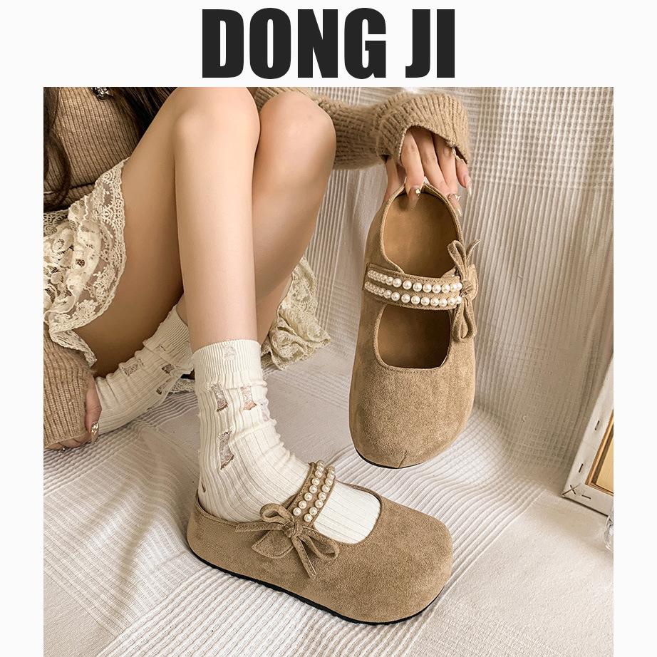 French Medium Heel Half Slippers Women's Outer Wear 2025 New Bag Head Temperament Mary Jane Women's Shoes One Pedal Slippers Sandals