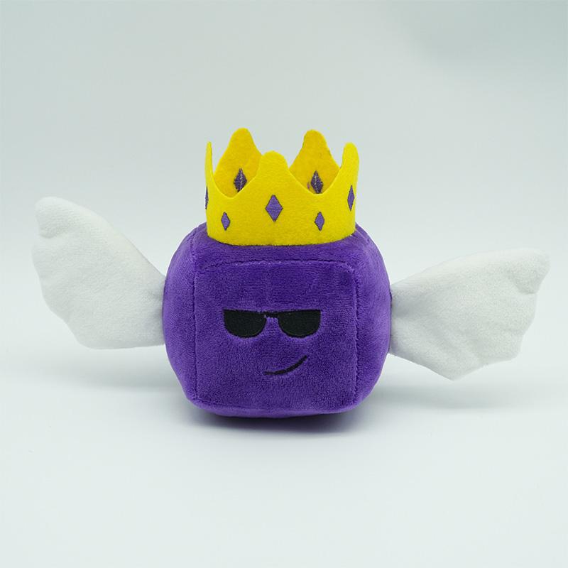 New Roblox Lucky Block Plush Lucky Block Story Soft Toy Doll Plush Doll with Wings and Hat Children's Birthday Gift