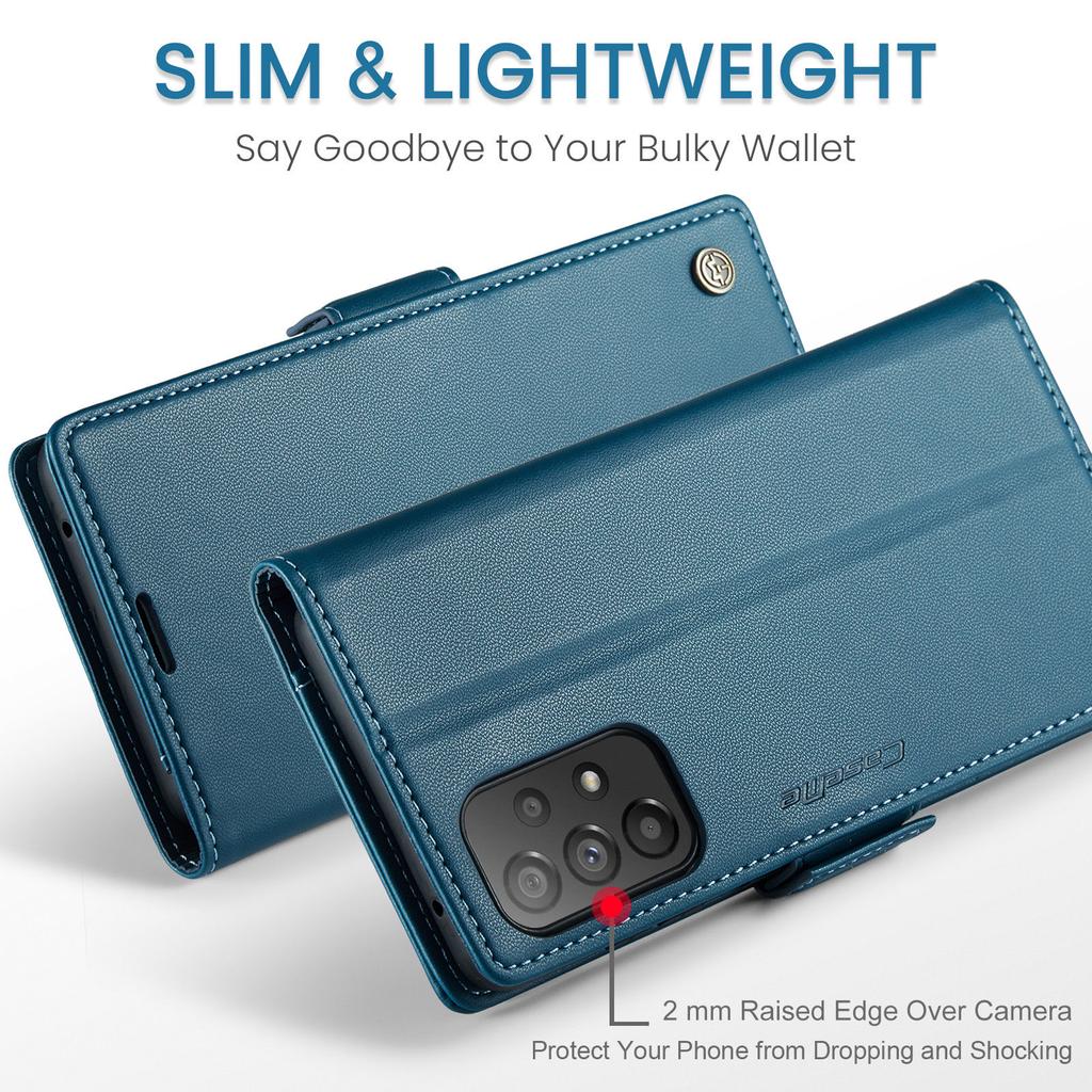 CaseMe для Samsung Galaxy A73 5G A72 A70S A54 A53 A52 A32 A20 A14 A13 Кожаный чехол-книжка с магнитной застежкой и держателем для карт