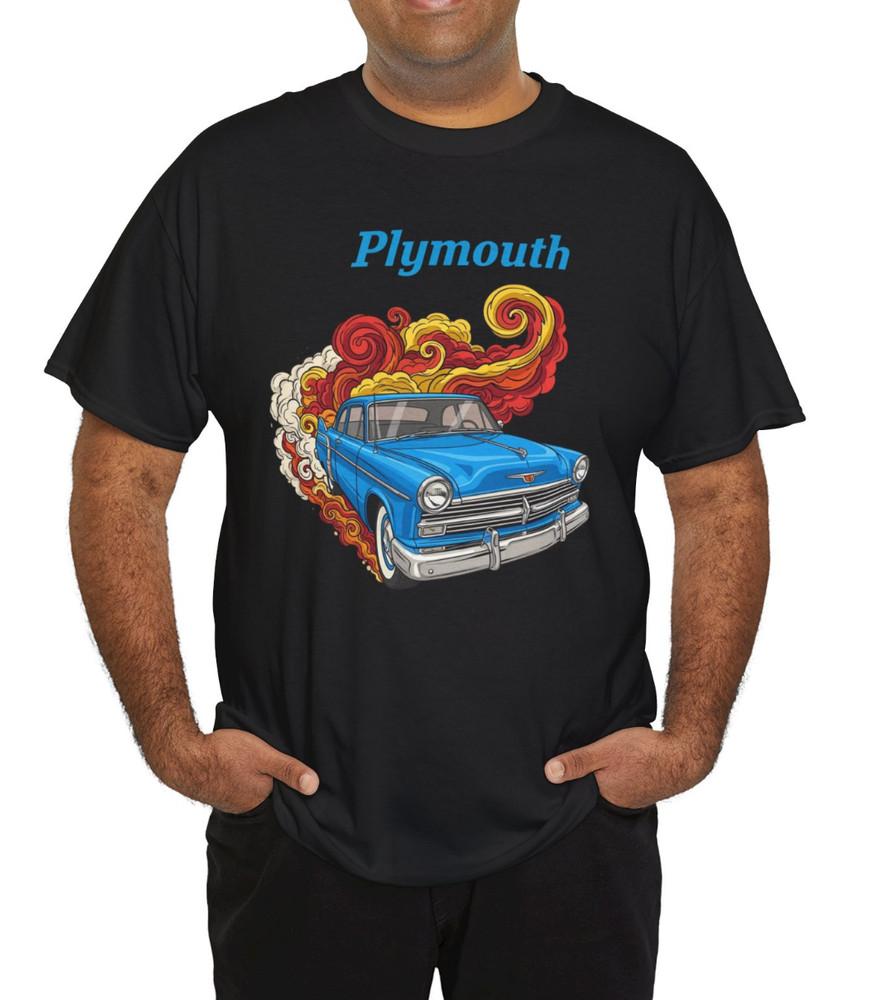 Mopar Men's Plymouth Vintage Graphic T-Shirt Black
