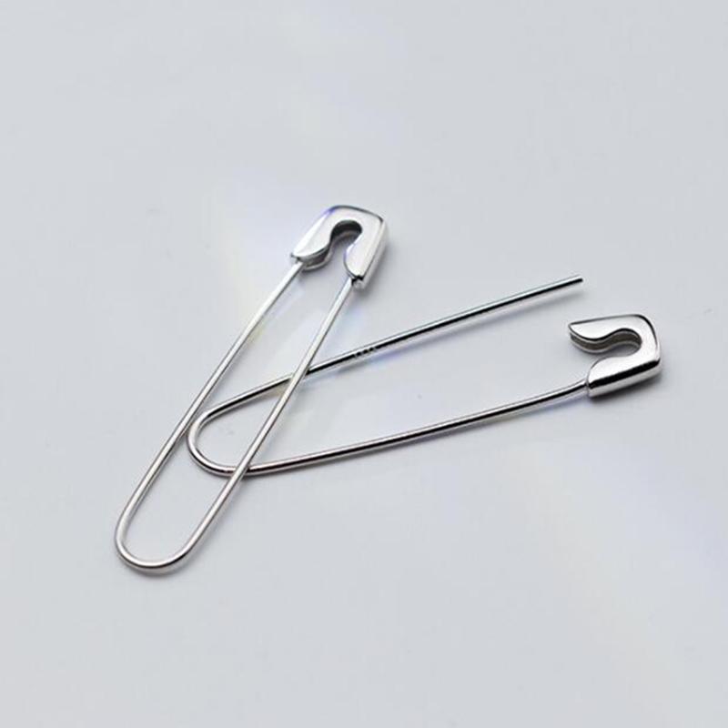 Серьги в стиле панк-булавки для женщин и мужчин, индивидуальный темперамент, настоящее серебро 925 пробы, изысканный подарок в виде ювелирных изделий