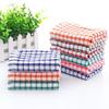 Kitchen Towels 6 Pack Plaid Print Cotton Towels Non-scratch Dishcloths for Home Restaurant Hotel Highly Absorbent Quick-drying