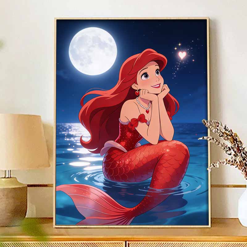 Disney Набор для алмазной мозаики Классический стиль Русалки Декор для дома Поделка Идеальная идея для подарка Алмазное искусство