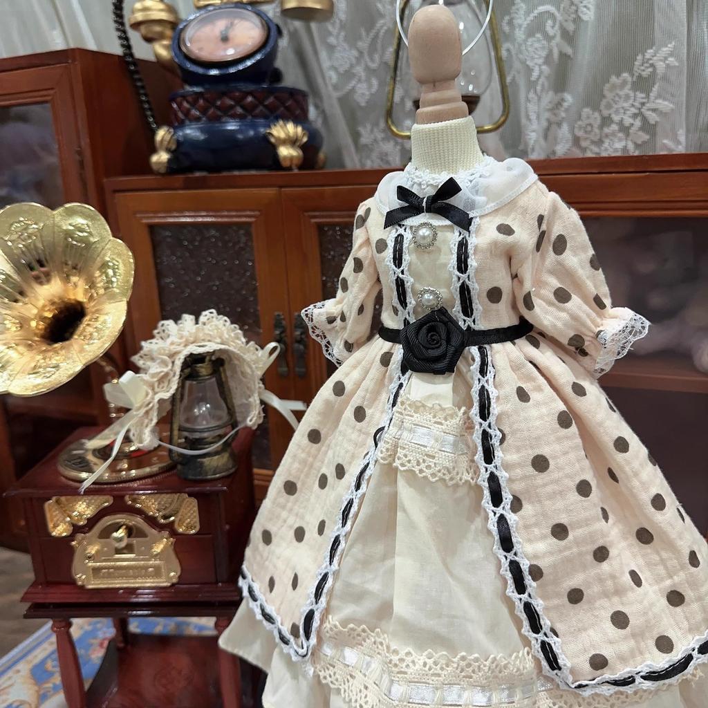 ХАМРЕТИППЗ БЖД Шарнирная кукла Кукла-платье Костюм куклы Одежда горничной Шарнирная кукла Нарядная кукла Платье принцессы Цвет шампанского Принцесса Милая