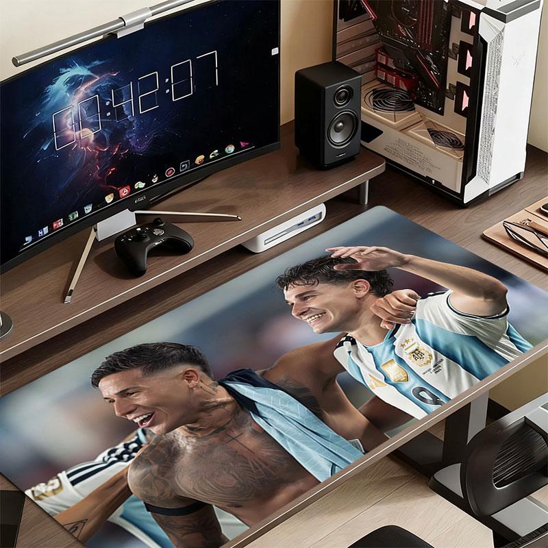 Alvarez & Enzo Mouse Pad, Large Gaming Desk Mat, Non-slip XXL Mousepad for Laptop & Tablet, Mini PC Playmat with Stitched Edges