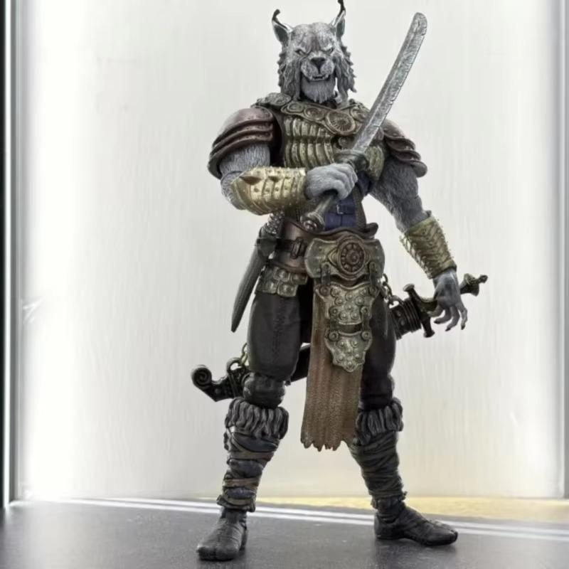In Stock Savage Crucible Purgatory Double Sword Wolf Personality Warrior Action Figure Fantasy Model Collection Ornament Gift