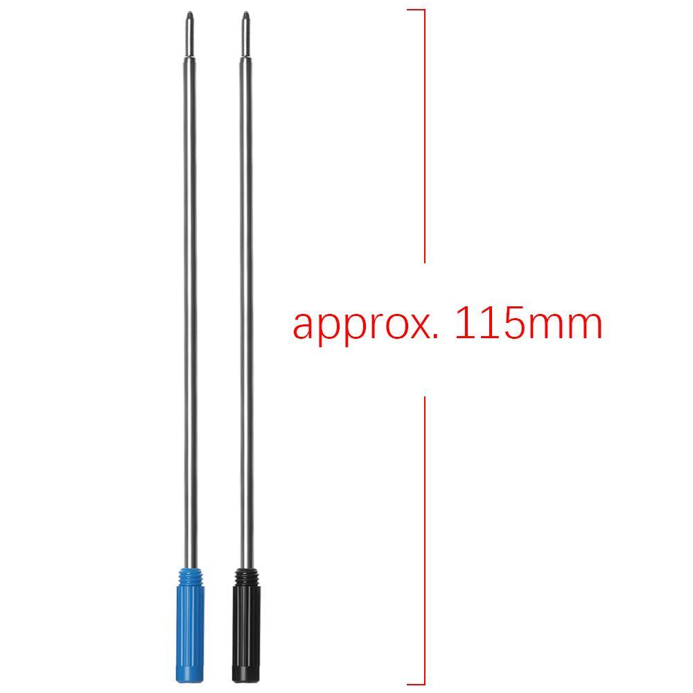 5 pcs/lot School Signature Writing Tool Ballpoint Pen Refills Metal Blue/Black Ink Medium Nib Core