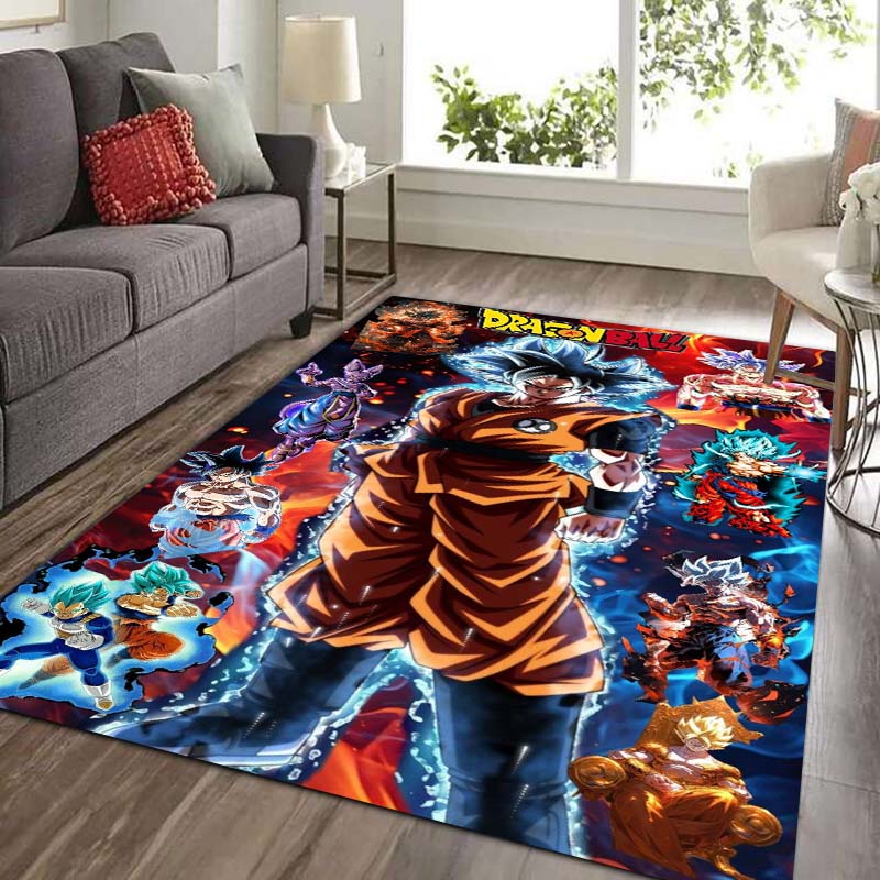 Коврик Dragon Ball Берус, Бог Разрушения, Подходит для Спален, Гостиных и Балконов; Нескользящий коврик для пола.