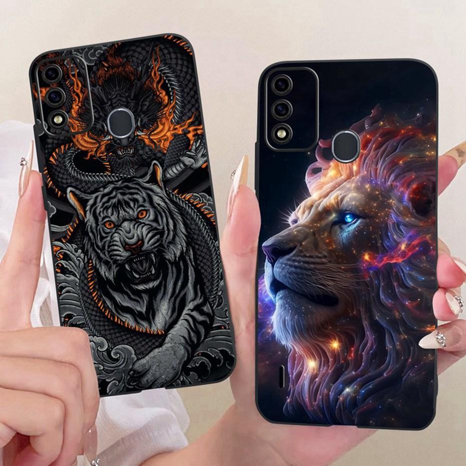 Fashion Cool Case For ITEL A48 Soft Black Silicone TPU Back Cover For Itel A48 Phone Cases