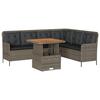 VidaXL Salon de jardin 2 pcs avec coussins Gris Résine tressée, ensemble de canapés d'extérieur, salon de jardin, ensemble 3262080