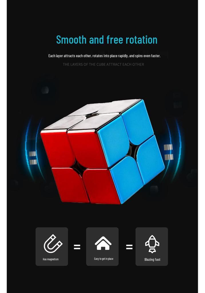 Магнитный кубик Рубика 3x3 Saint Hand Legend с радужным покрытием: Профессиональная, Гладкая, Обучающая Детская Игрушка