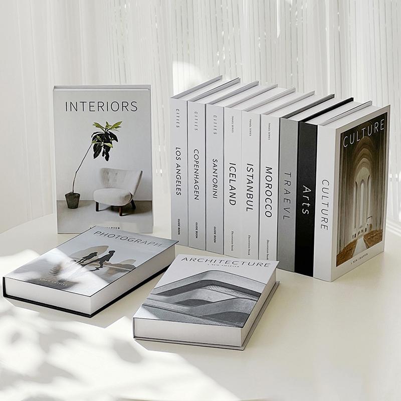 Новые роскошные поддельные книги для украшения, модные креативные книги для моделирования, настольные украшения, журнальные столики, книги для домашнего декора