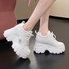 Fashion 11CM Autumn Breathable Chunky White Sneakers Women Spring Outdoor Anti-slip Platform Sandals Woman Height Increased Casual Shoe