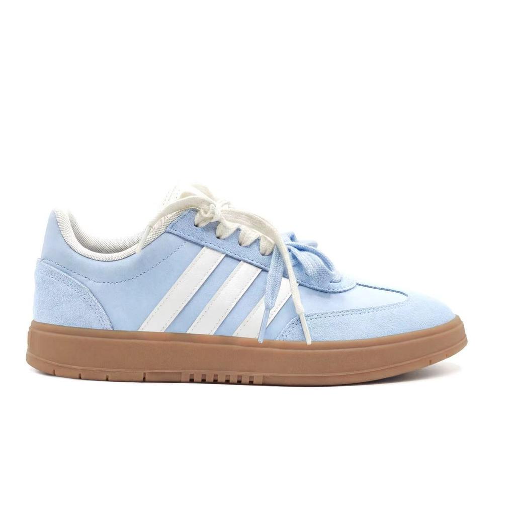 adidas GRADAS Обшивка из облачной кожи Нескользящие Низкие Винтажные Баскетбольные Кроссовки Унисекс Синий Белый IE9044 (Команда858-)