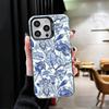 Ударопрочный чехол для телефона с сине-белым фарфоровым узором для iPhone 17 Air 16 16E 15 Pro Max 14 Plus 13 Mini 12 Задняя крышка Anti Fa