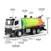 1:24 Scale Die-Cast Material Water Sprinkler and Sweeper Vehicle Model Realistic Sanitation Vehicle Toy with Sound and Light Effects Children's Toy