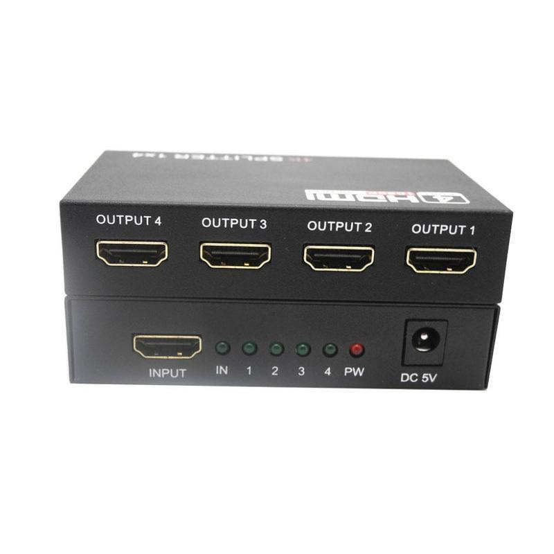1080p 4K Full HD HDMI-сплиттер-усилитель-повторитель, розетка, распределительная коробка, 1x4 порта RF