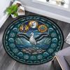 Penguin Arctic Wildlife Scene Round Area Rug Under Office Chairs Bedroom Living Room Home Decor