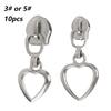 10Pcs Sewing Accessories 3# 5# Zipper Slider For Nylon Zippers Tape Bag Zips Closure Head Puller Suitcase Zipp Repair Kit