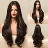 Long Curly Big Wave Mid-Length Long Head Cover Dyed Full Wigs Wig Female Hair Black Hair Cover