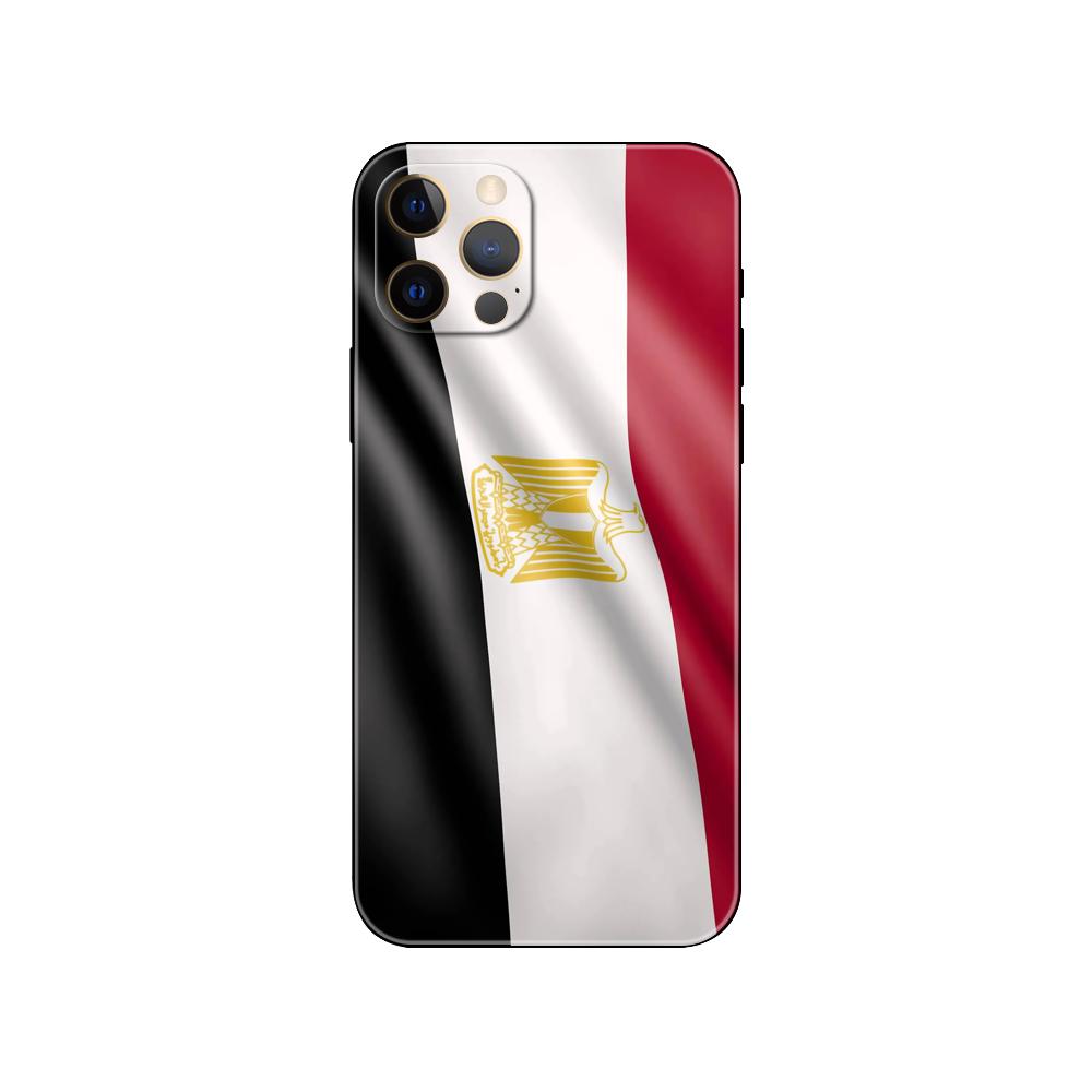 Чехол для телефона с египетским флагом для iPhone 5 5s 2020se 6 6s 7 8 plus x 10 XR XS 11 12 13 mini pro MAX черная задняя крышка из ТПУ