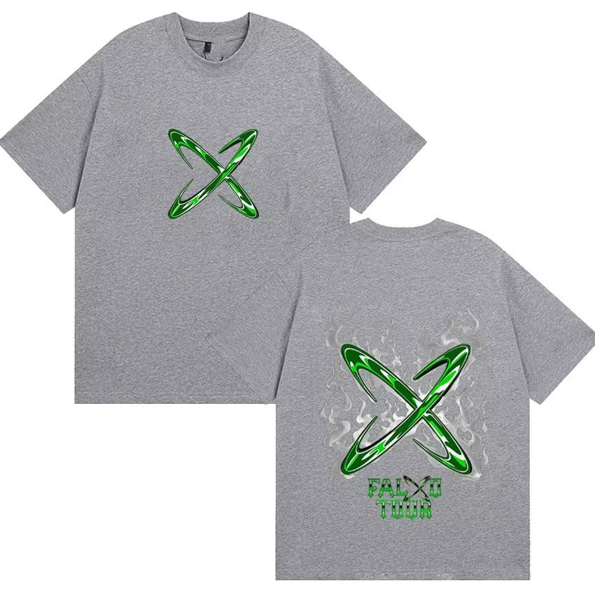 Unisex Comfortable Streetwear Short Sleeve Cotton T-Shirt For Fans With Fashion Print Of Rapper Feid VS Ferxxo Falxo T-Shirt
