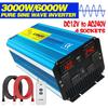 6000W (Peak) 12V To 220V 3000W Rated Power Pure Sine Wave Inverter with Display For Truck RV Home Solar Off-Grid System
