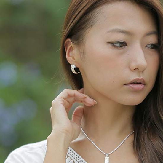 Серьги Гавайские украшения Серьги-полумесяцы с покрытием из розового золота Полукольца Волна Украшения Plumeria [LocoMocoAloha] [Подлинный продукт]