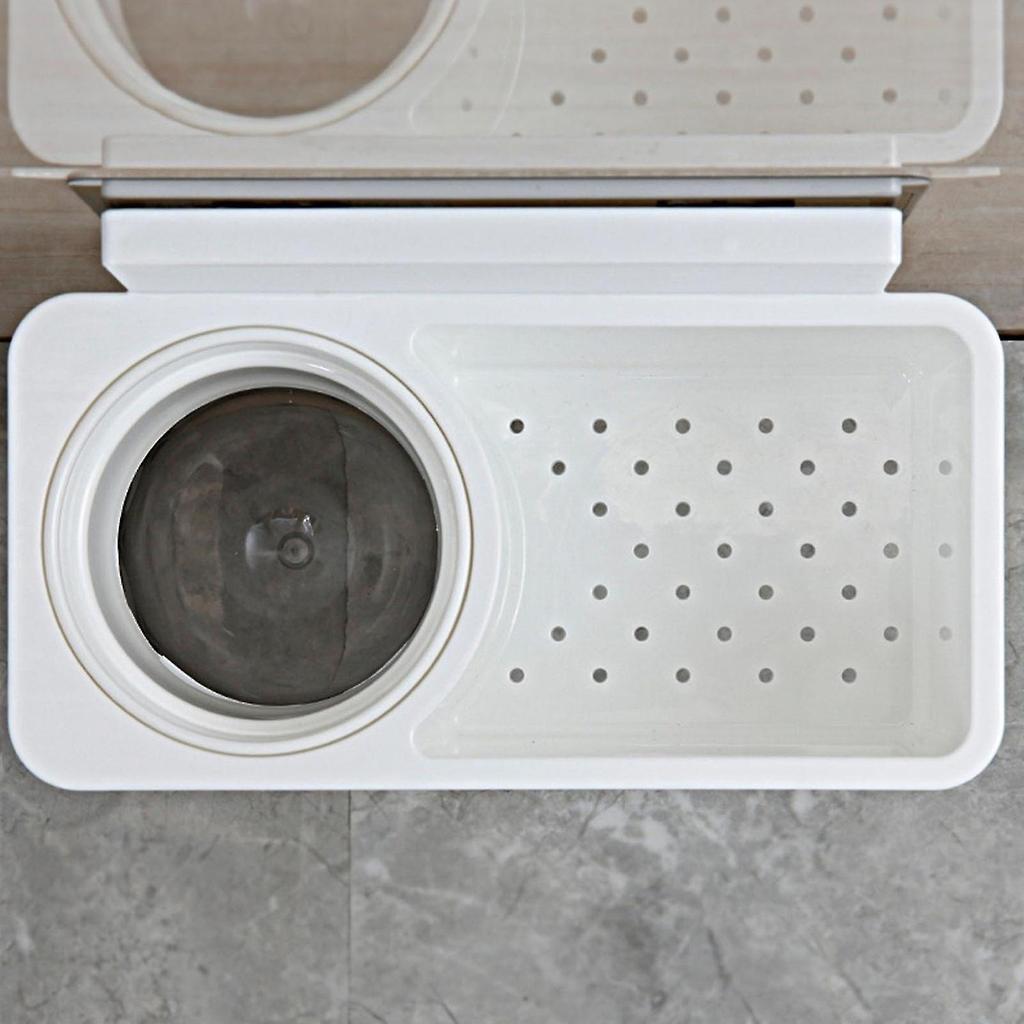 Wall Mount Toilet Brush Storage Holder Set Garbage Bag Cleaning Liquid Box