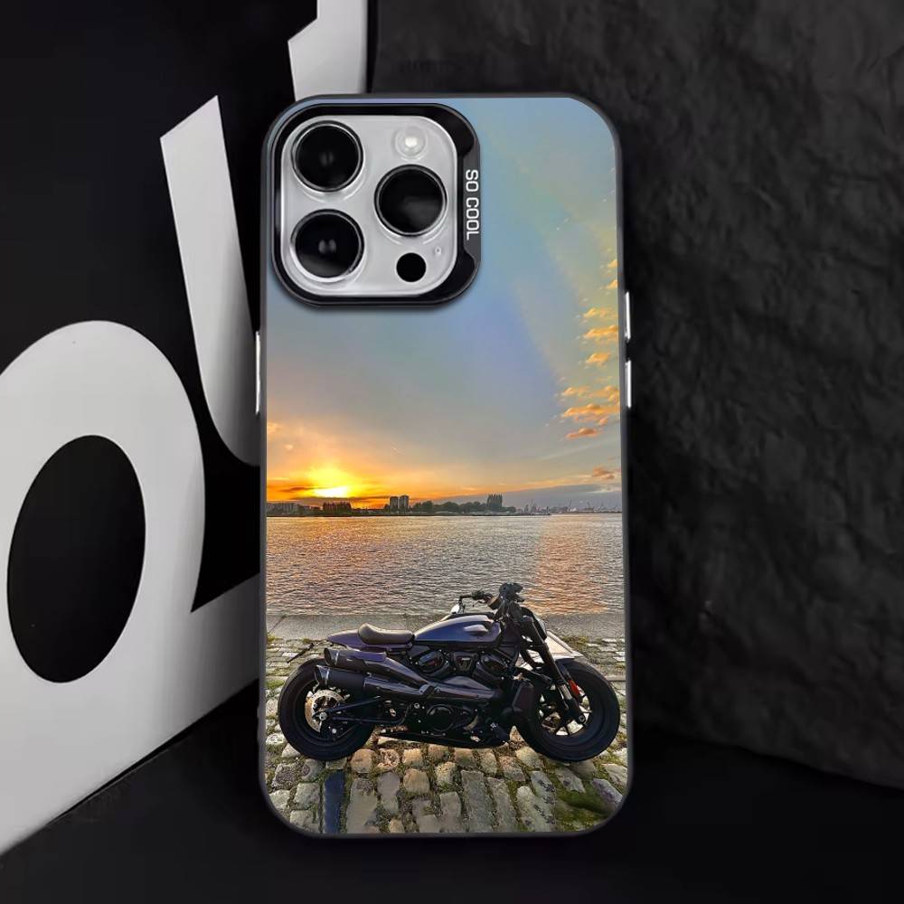 Sportster S Чехол для телефона для iPhone 17,16,15,14,13,12,11 Plus,Pro Max,XS,Цветной Серебряный Покрытый Внутренний Чехол