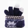 New knitted wool touch screen gloves men and women keep warm in autumn and winter Christmas magic adult cold protection