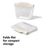 OXO Silicone Stand Bag S Food Storage Reusable Microwave Dishwasher Safe X Oatmeal 15.5 12.5cm