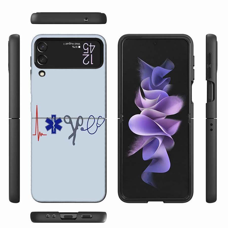 Медицинский спасательный чехол для телефона EMT EMS для Samsung Z Flip 6 7 5G Z Flip 5 Galaxy Z Flip 3 4 5G ZFlip Ударопрочная жесткая крышка ТПУ ПК Coq