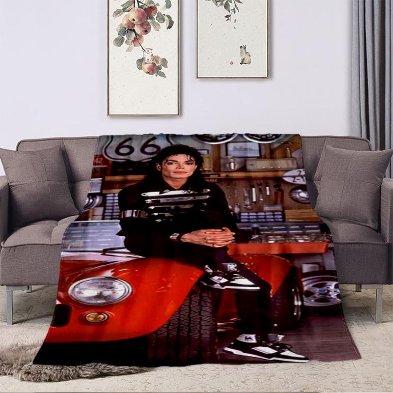 1PC Michael Jason blanket, all-season lightweight home office outdoor nap multifunctional blanket, Christmas gifts