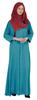 Bimba Islamic Clothes For Women Long Prayer Robe Maxi W  Printed Hijab Rayon Abaya Front Button Muslim