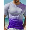 Hawaii Street Fashion Men's T-shirt New Summer Beach Vacation Men's Casual T-shirt Outdoor Sports Men's Short Sleeve Top