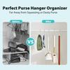 Myfolrena Bag Hanger Closet 12pcs Bags Clothes Curtain Storage Rotating Metal S-Hook