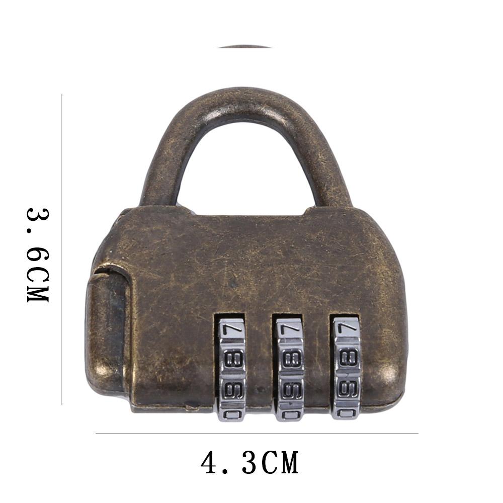 Anti-Theft Digit Cabinet Resettable Combination Case Keyless Padlock Password Lock Code Lock