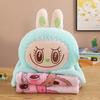 New Matte Labubu Fabric Pillow, Quilt, Air Conditioner Blanket, Car Cushion, Backpack, Hand-held Car Blanket