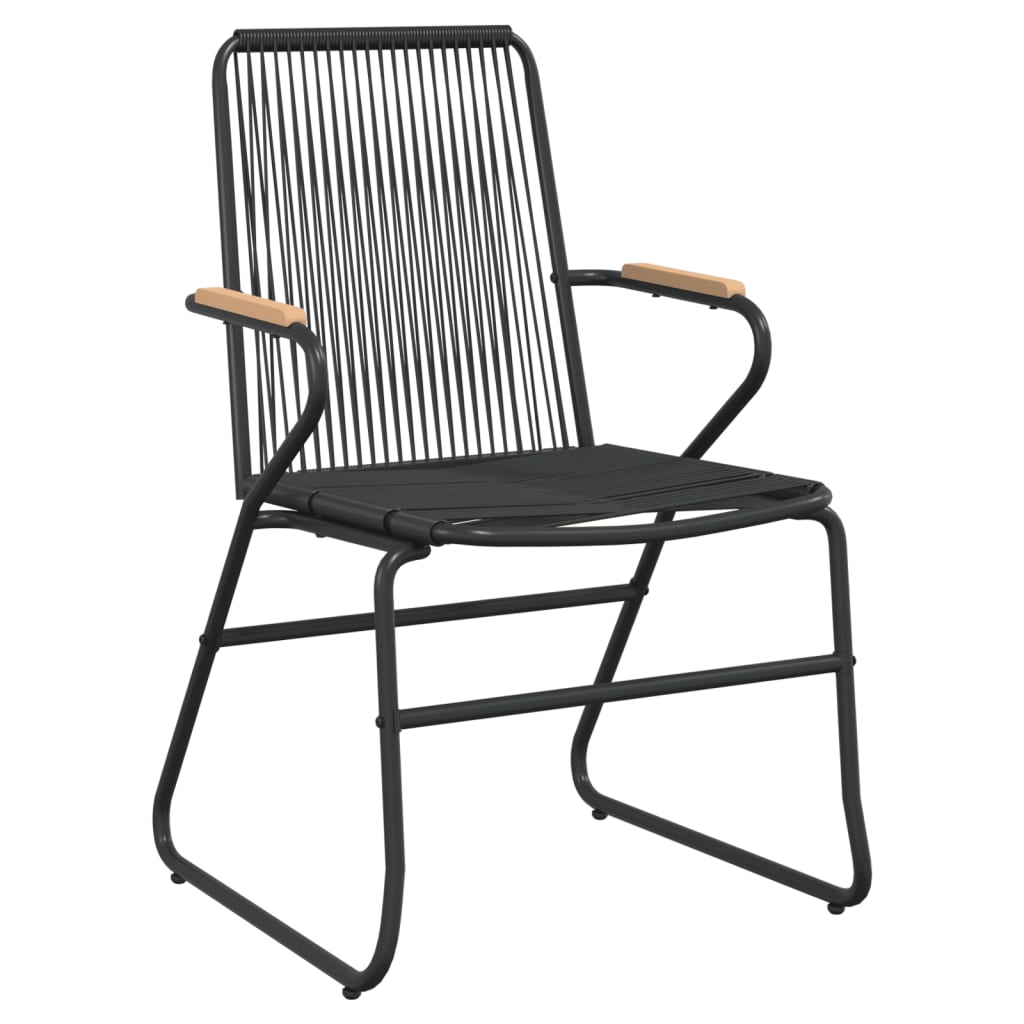 Vidaxl 5-Częściowy Zestaw Mebli Ogrodowych, Czarny, Rattan Pvc