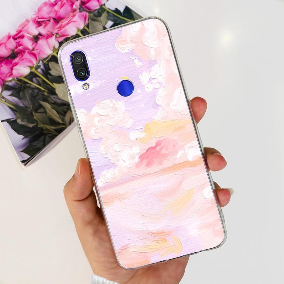 For Xiaomi Redmi Note 7 Case Flower Butterfly Clear Silicone Cover For Redmi Note 7 Pro Note7 Bumper Redmi 7 7A Shockproof Funda